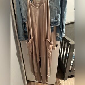 Free People FP Movement Hot Shot Onesie Size S beige/tan